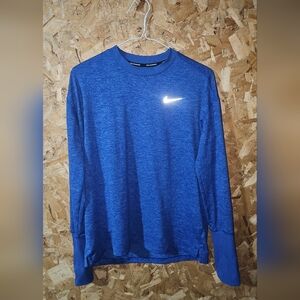Nike Kid's Royal Blue Long-Sleeve Performance Tee